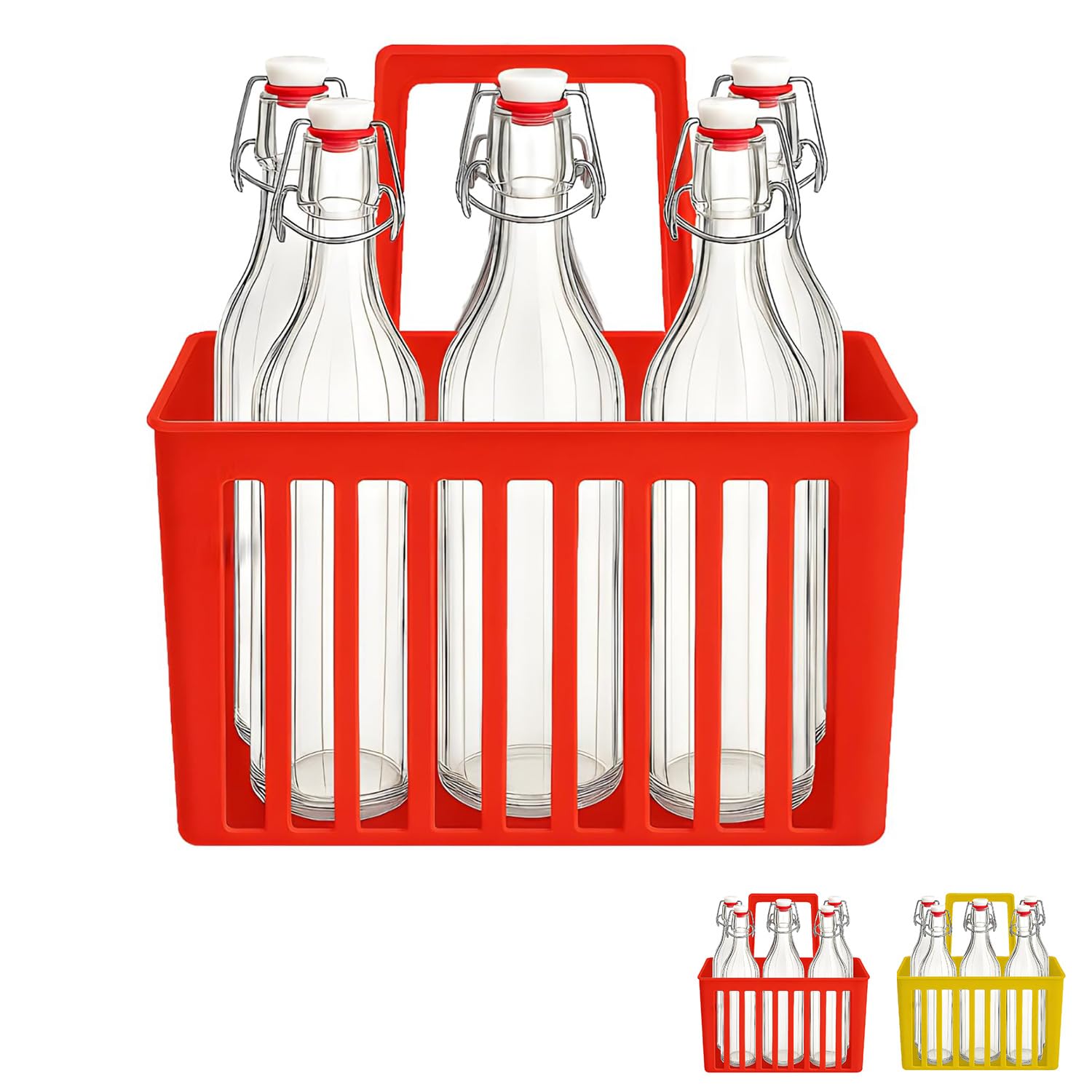 Splay Porta Bottiglie In Plastica Piega Per 10 Bottiglie – Contenitore Salvaspazio Per Sport E Picnic