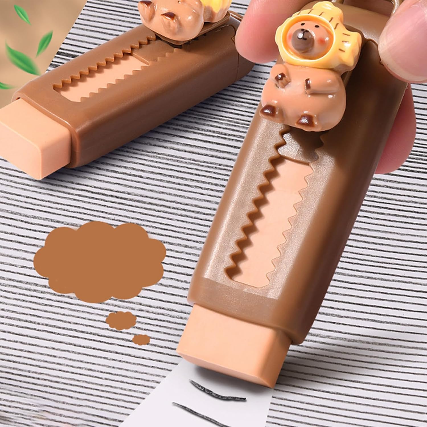 Retractable Pencil Eraser Refillable Sliding Pencil Eraser Easy Erase Christmas Stocking Filler for Drawing