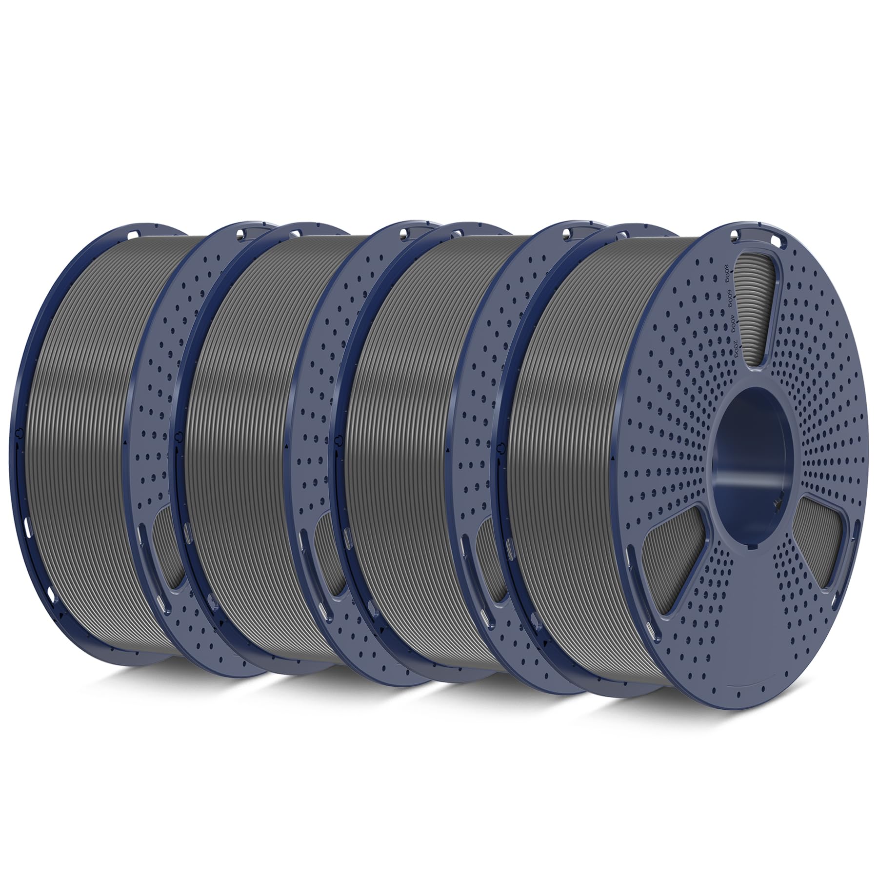 SUNLU PETG Filament 1.75mm 4KG Bundle, Less Stringing and Good Layer Adhesion, Individually Vacuum Packed, 3D Printer Filament 4kg, 1kg per Spool,