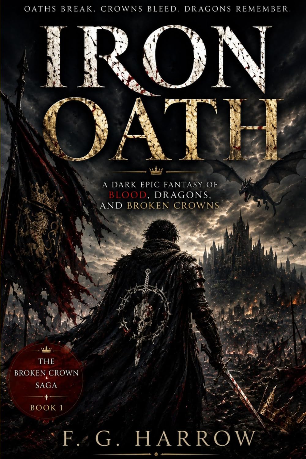 Iron Oath: A Dark Epic Fantasy of Blood, Dragons, and Broken Crowns (The Broken Crown Saga)