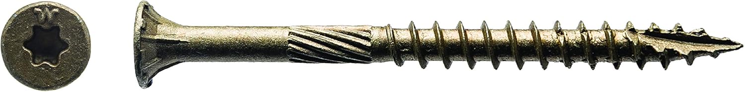 Big Timber BTX103#10 by 3-inch T-25-drive bit Bronze Star Flat Head Screws-Exterior,(1500 per Box)