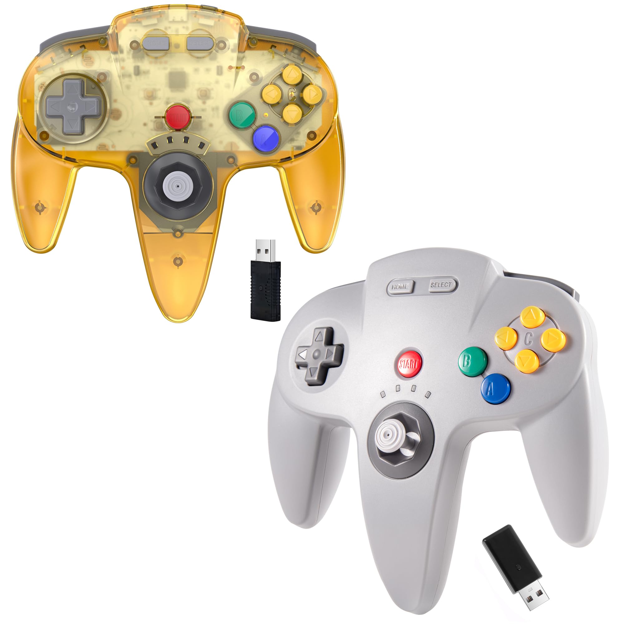 KIWITATA Wireless USB N64 Controller For Switch, Jordan