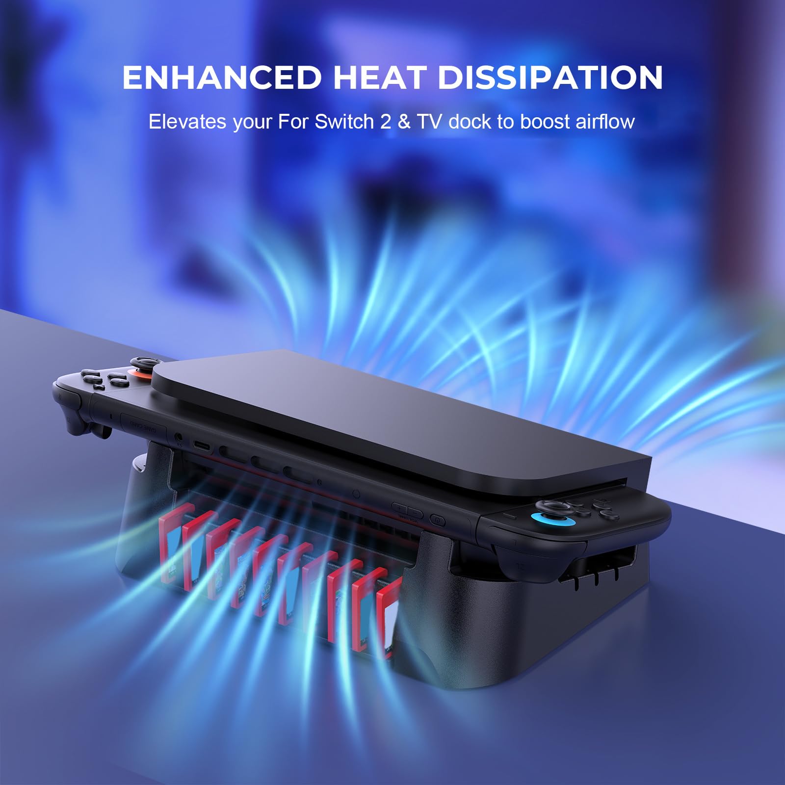 Support de Stockage hôte pour Console de Jeu Switch 2, Base Horizontale, Support de Console de Jeu, Accessoires pour Switch/OLED