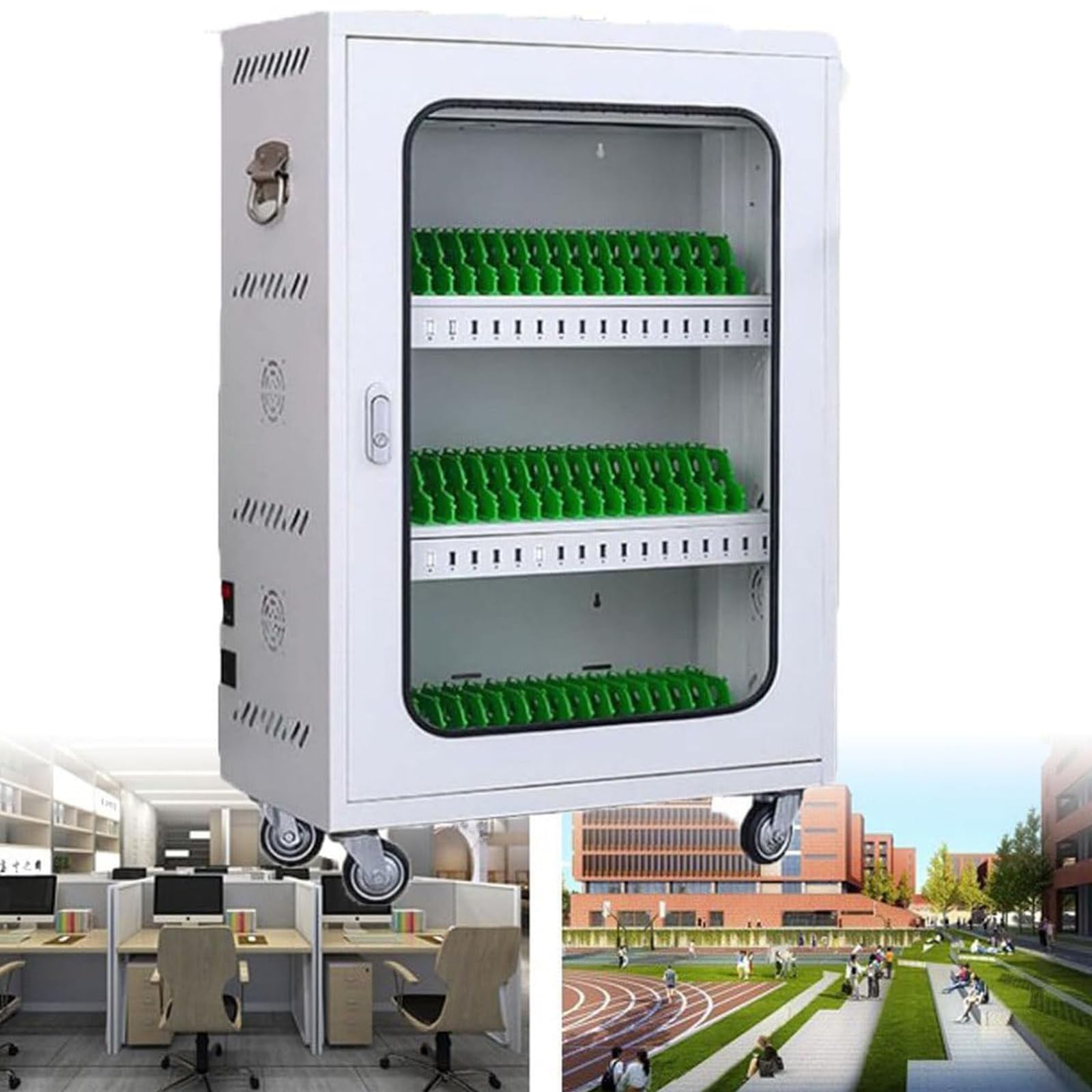 GTHTUHFD Portable Charging Station For Mobile Phones 20-Slot Usb Locker Cabinet Rechargeable Cellphone Charging Station For Students Employees And Tourists,60slots
