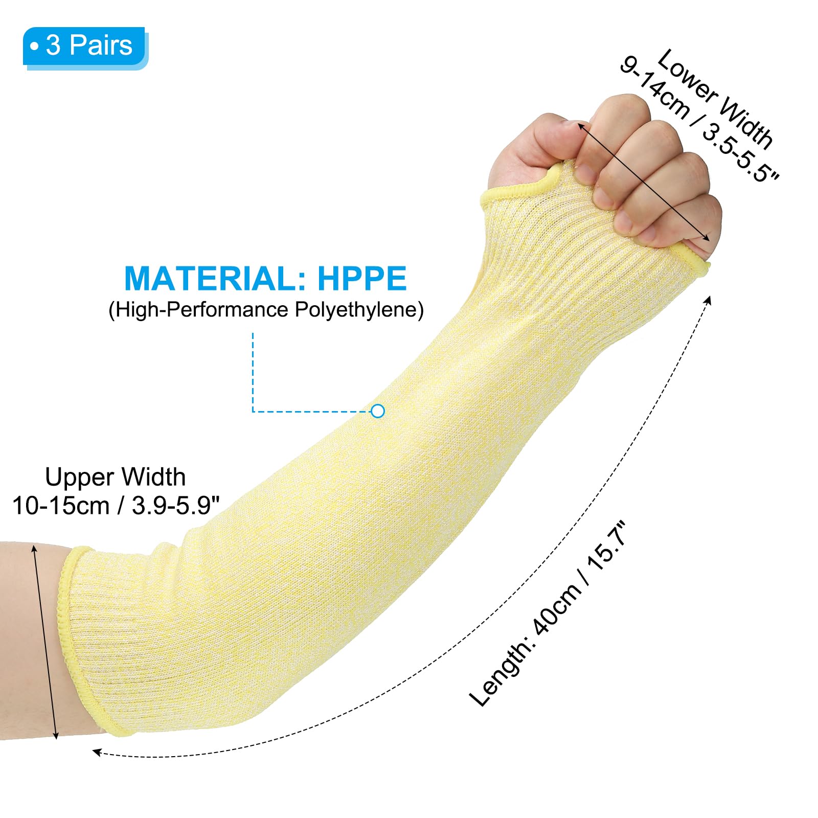 PATIKIL 16 Inch Cut Resistant Sleeve - Image 2