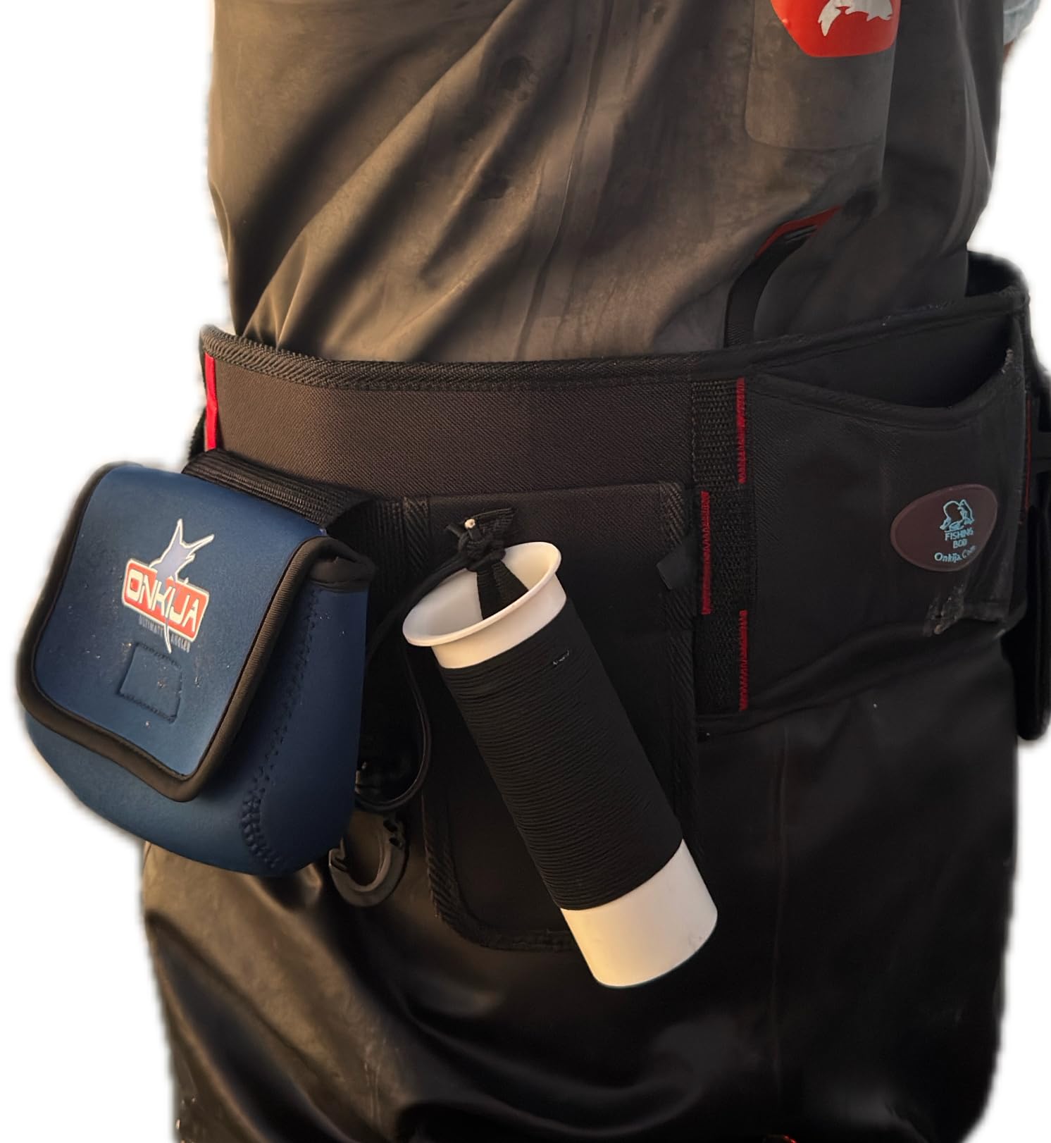 Wade Fishing Belt - Wading Belt Fishing Belt - Whitley Back-Pro - Wade Belt Pouch - Rod Holder Included