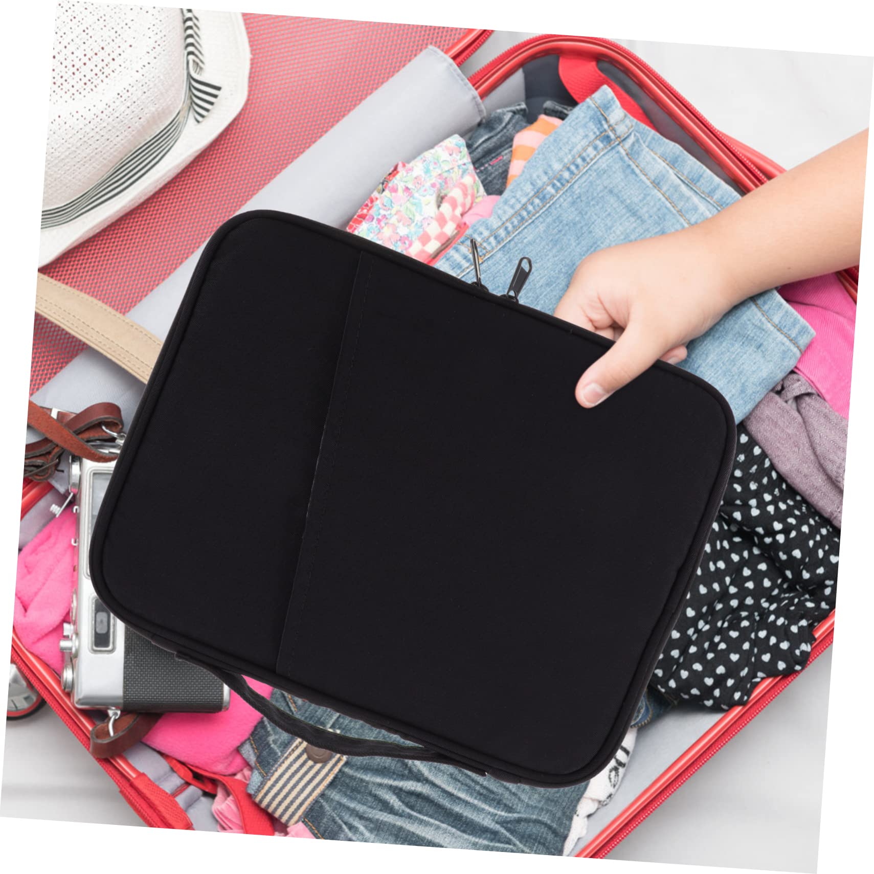 KOMBIUDA Portable Tablet Sleeve with Handle Lightweight Tablet Carrying Case for Stylish Storage for Business School and Travel