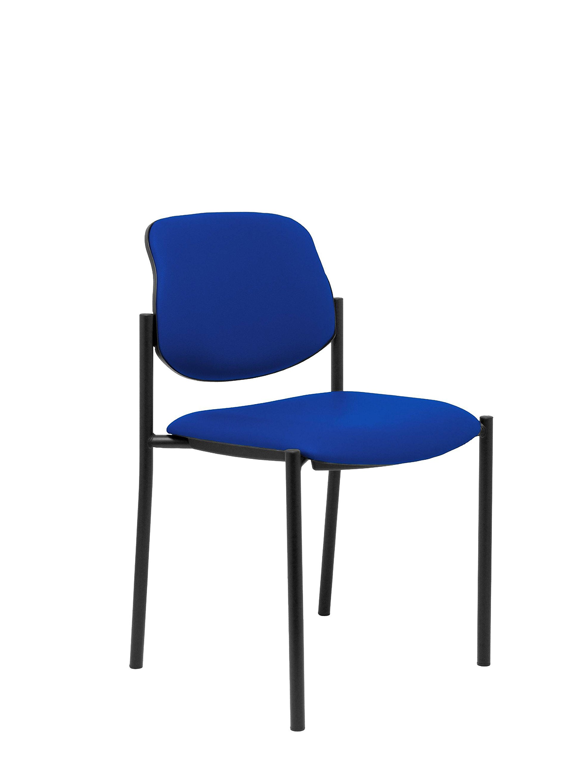 Silla Fija Villalgordo azul para equipar salas de reuniones modernas y zonas comunes