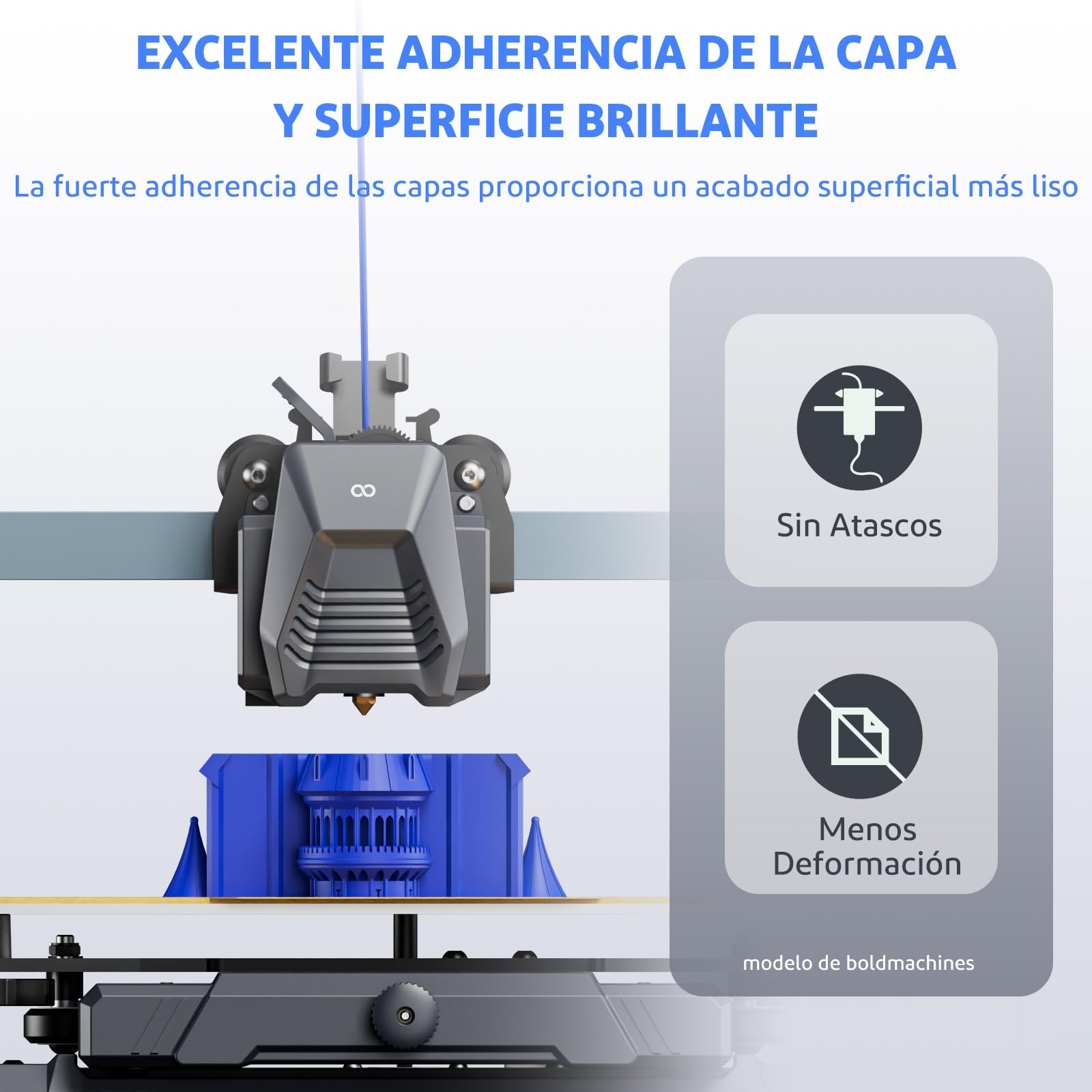 ELEGOO Filamento PLA+ 1.75 4KG Blanco, Filamento PLA Plus para Impresora 3D, Precisión Dimensional +/- 0.02mm, Carrete Filamento 3D,para Mayoría Impresoras 3D