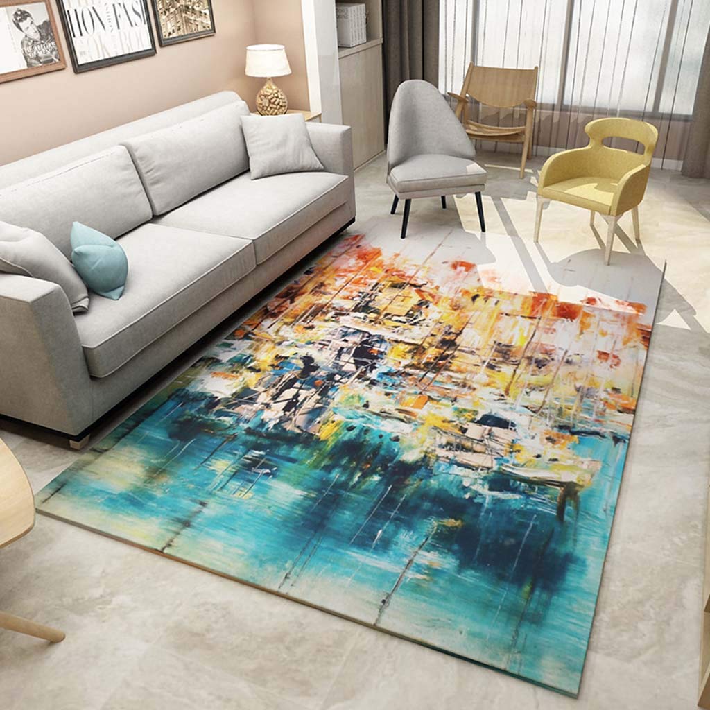 Tapis de sol pour chambre et salon, confort doux imprimé 50x80