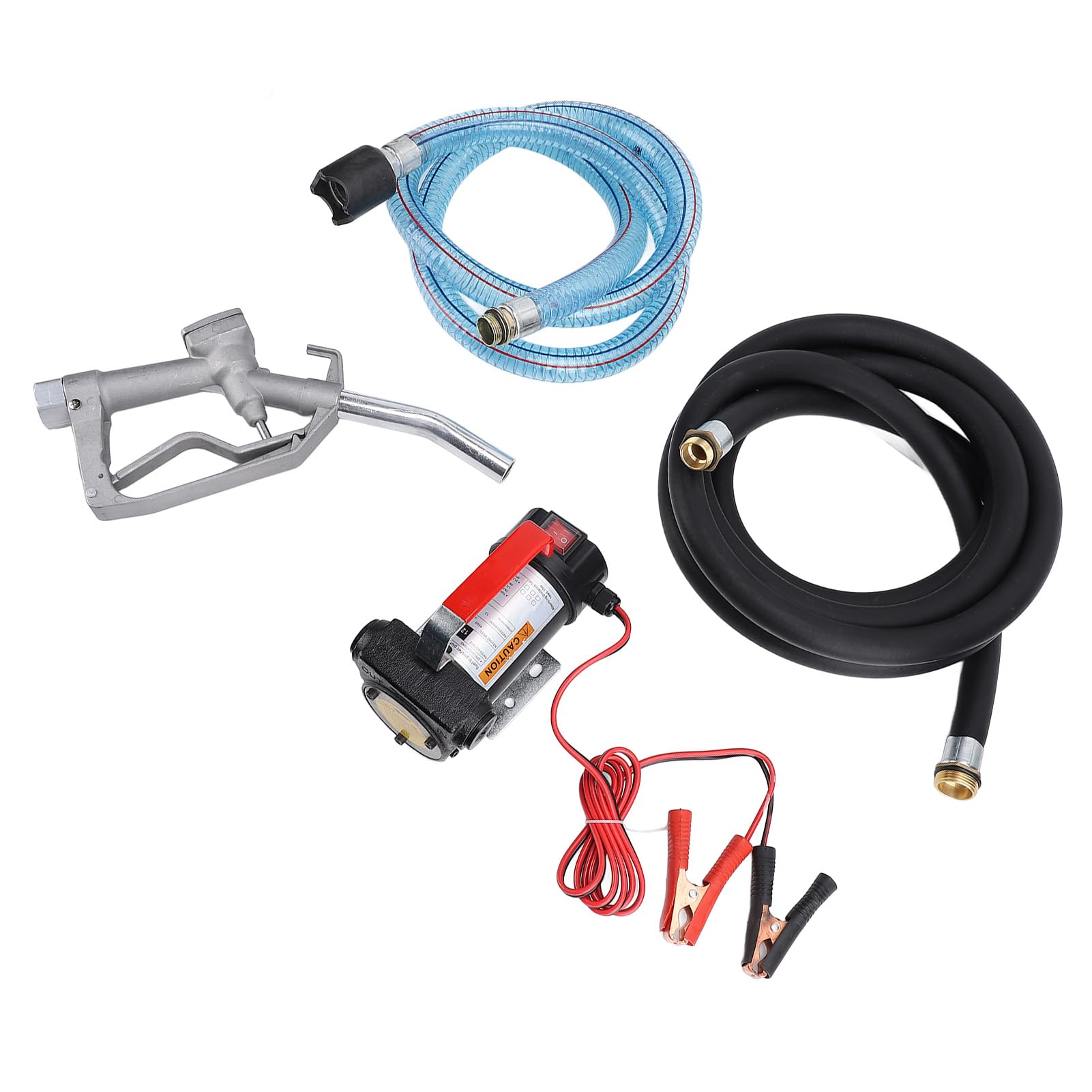 Generic Zestaw Elektrycznej Pompy Paliwa 12 V 155 W Niezawodny System Przesyłu Paliwa do Ciężkich zastosowań W Zastosowaniach Przemysłowych i Morskich Zawiera Węże i dyszę