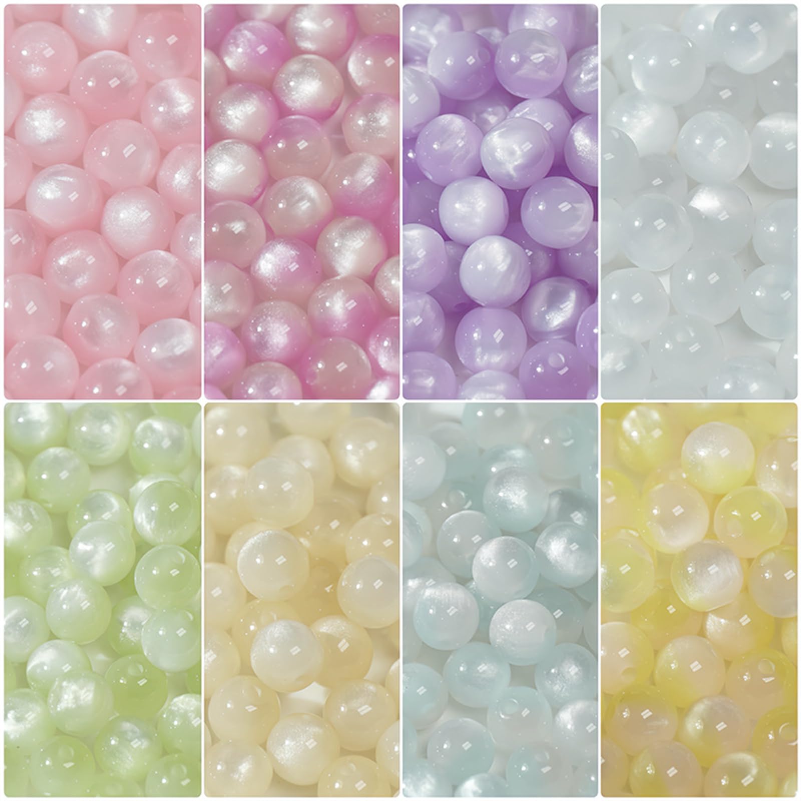 Lerpwige Round Craft Beads Resin For Creative Glass Craft For Jewelry