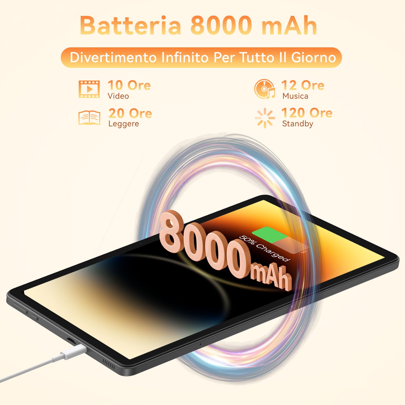 Tablet 11 Pollici con Gemini AI, Tablet Android 16 con Cover, Mouse & Tastiera, Octa-Core, 32 GB RAM + 128 GB ROM + 1 TB TF, 1920x1200 Display HD, 90 Hz, Fotocamera Doppia 8MP + 16MP, 8000mAh (Grigio)