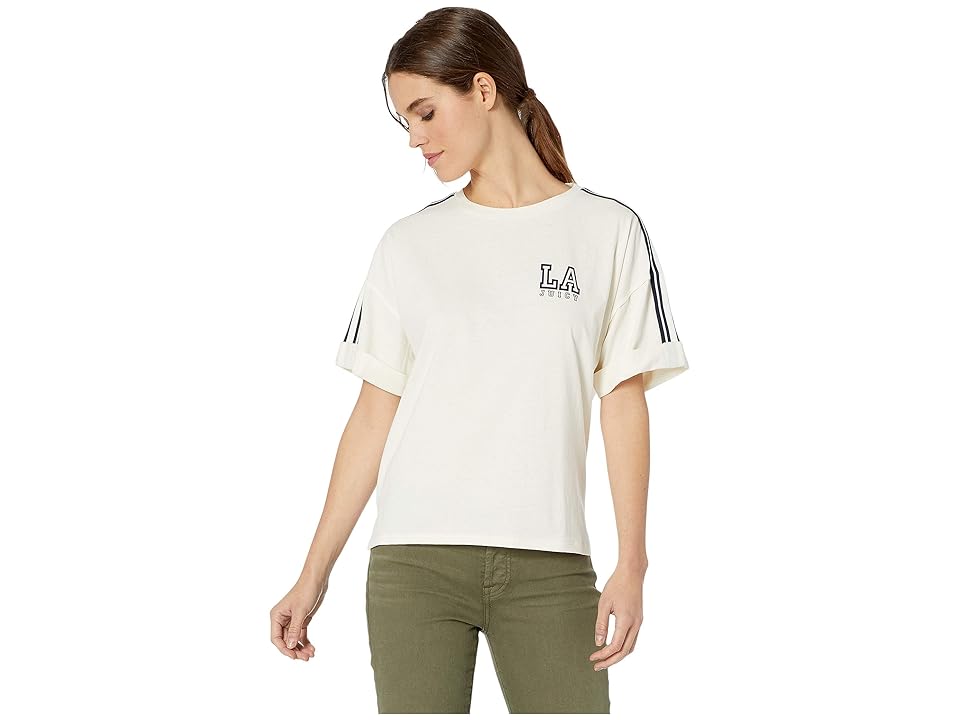 

Juicy Couture Juicy La Roll Sleeve Graphic Tee (Angel) Women's Clothing