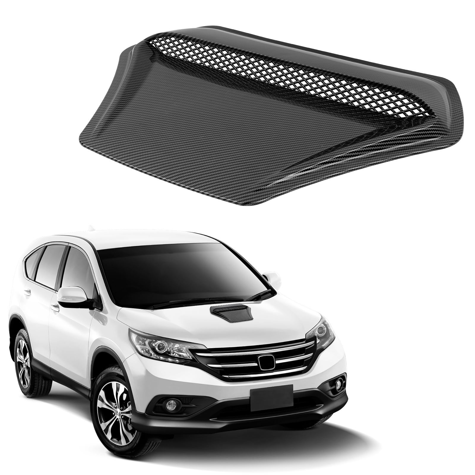 Uniwersalne otwory wentylacyjne w kapturze Kratka wlotu powietrza | Łyżki samochodowe do samochodów(Carbon Fiber)