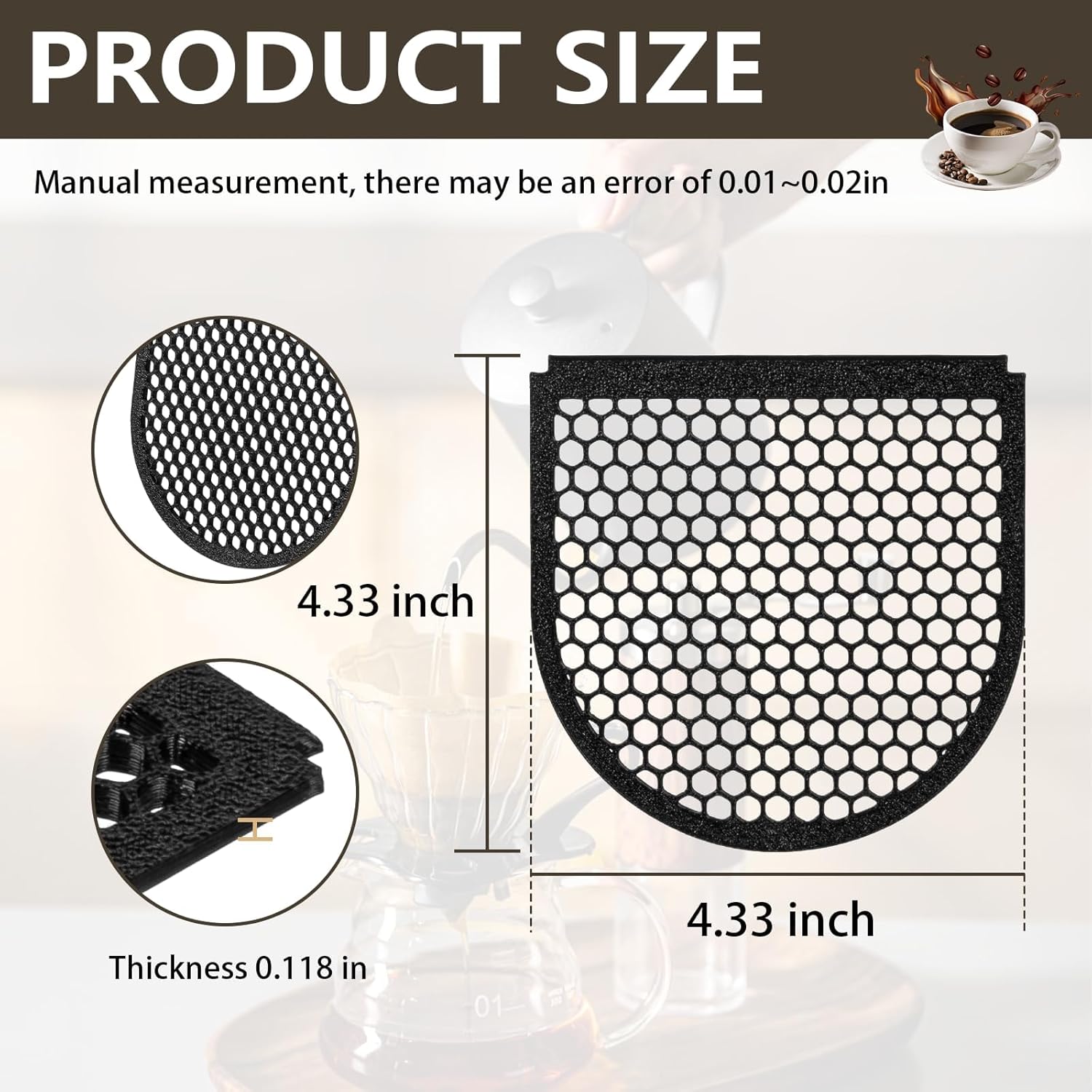 Compatible with Keurig Replacement Parts, Drip Tray Cover - Fit Snap-On Replacement Part, for Keurig Mini Accessories for K-Mini Coffee Maker