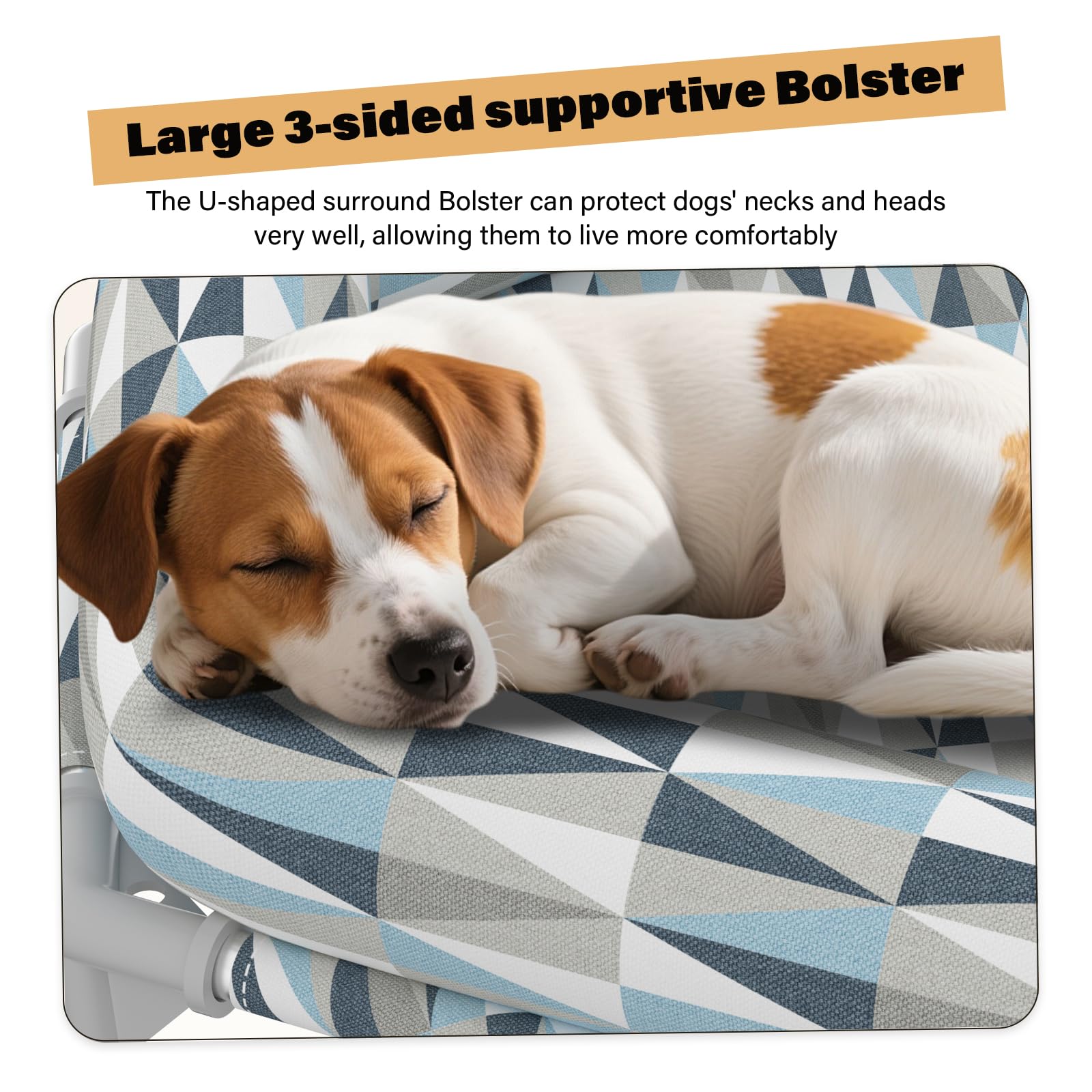 Cama ortopédica para perros, cama elevada refrescante para perros con marco de metal