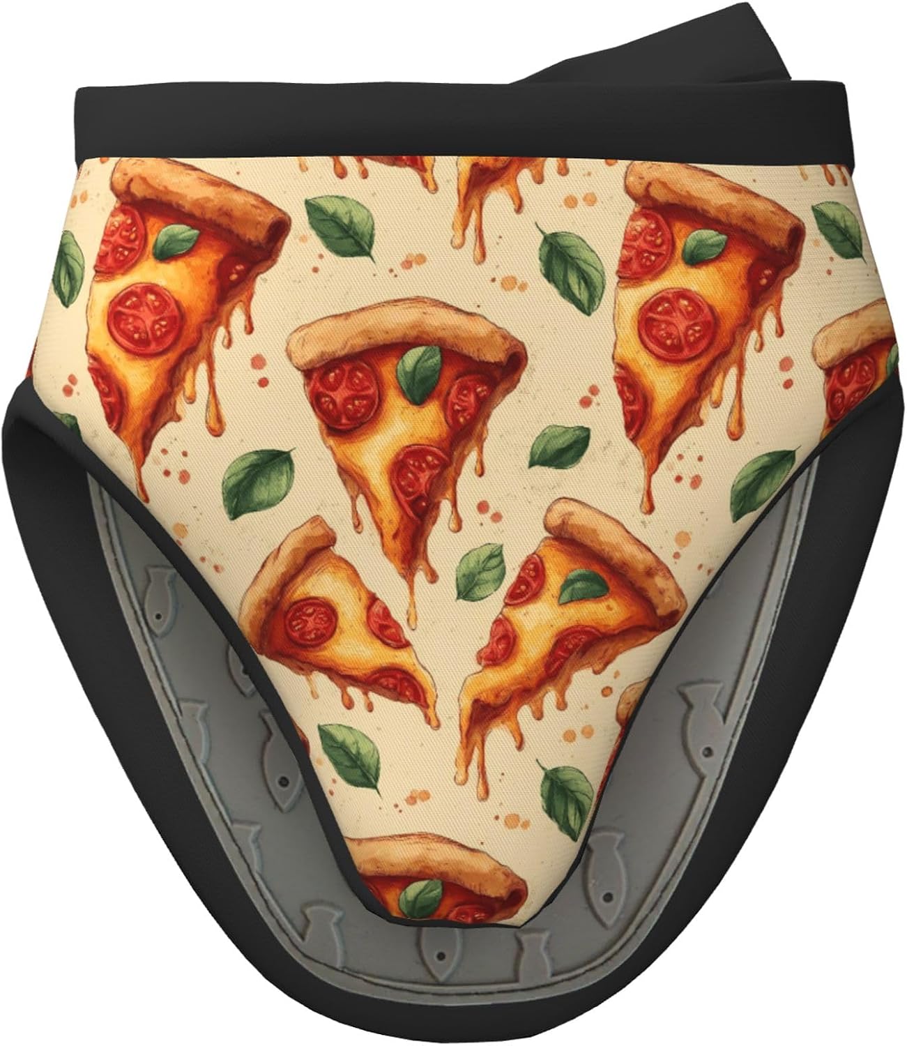Cartoon Pizza 3 for Mini Oven Mitts 1-Pack