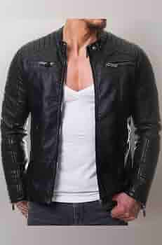 Buy NEW CHOICE LEATHER Pure Genuine Leather Jacket For Men's