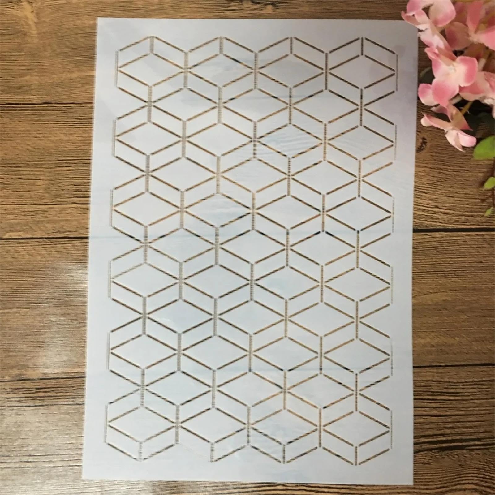 Molain 16 stuks geometrische stencils om te knutselen, herbruikbare