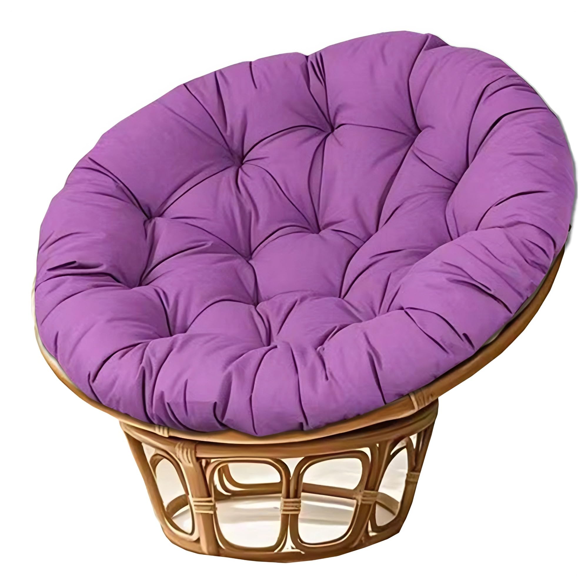 NMGBRDM Papasan Breathable Round Chair Cushion (Without Chairs),10cm Thick
