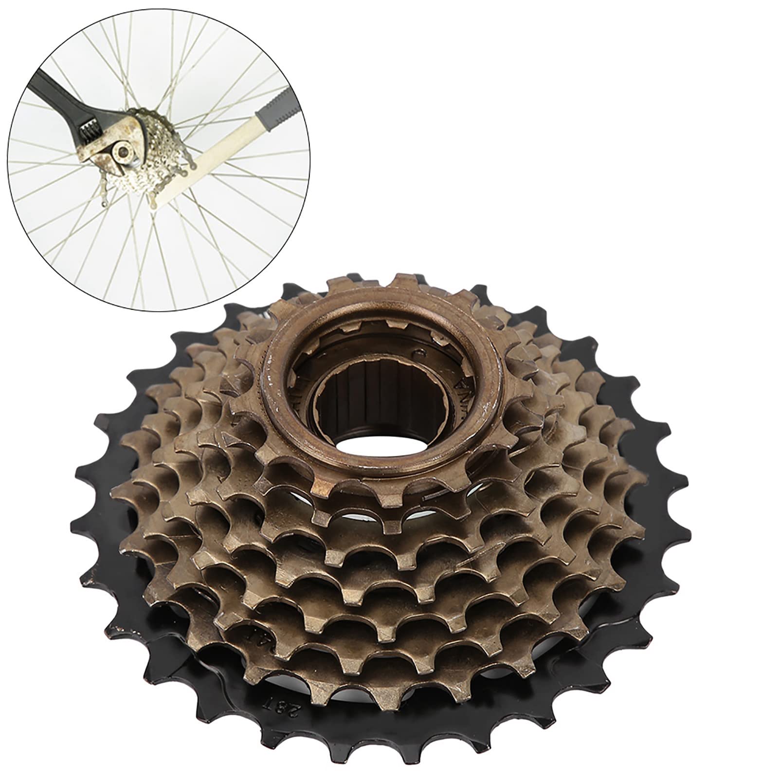 koła rowerowe, przydziały rowerowe Kaseta rowerowa, stop aluminium 8-biegowa kaseta zamienna wolnobieg wytrzymały zestaw wolnobiegów rowerowych wiele kaset wolnobiegów