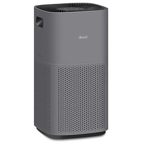 LEVOIT Air Purifiers for Home, Large Rooms Up to 2933 FtΒ² With HEPA Sleep Mode, AHAM VERIFIDE, Smart WIFI, PM2.5 Monitor, 3-in-1 Filter For Smoke, Pet Allergies, Dust, Alexa Control, Core 600S-P, Gray - Core 600S Gray