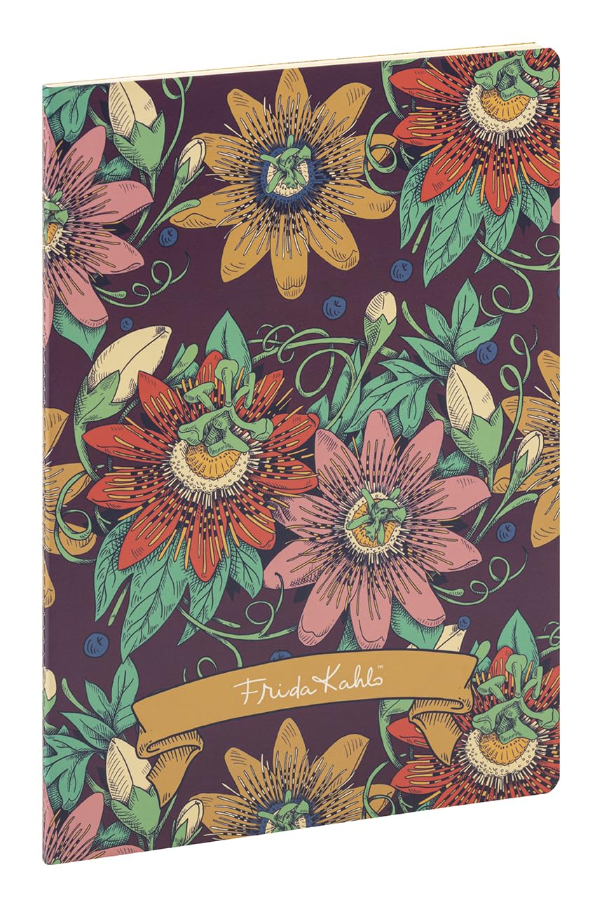 Clairefontaine 116213C - Frida Kahlo, Stitched Notebook A4 21 x 29.7 cm, 96 pages, ruled + margin, ass.
