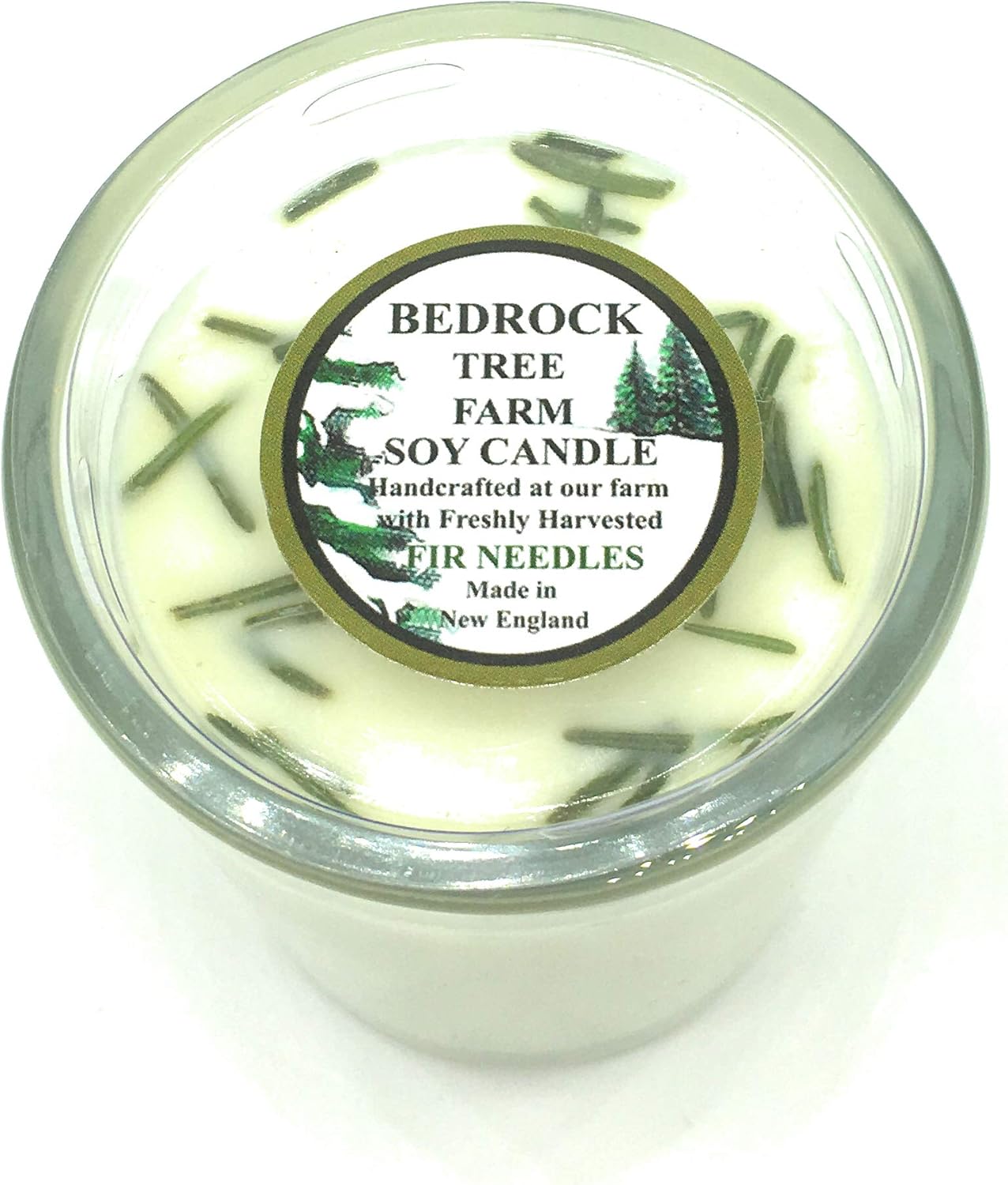 Bedrock Tree Farm Natural Fir Libbey Tumbler Candle, 7 OZ Home & Kitchen