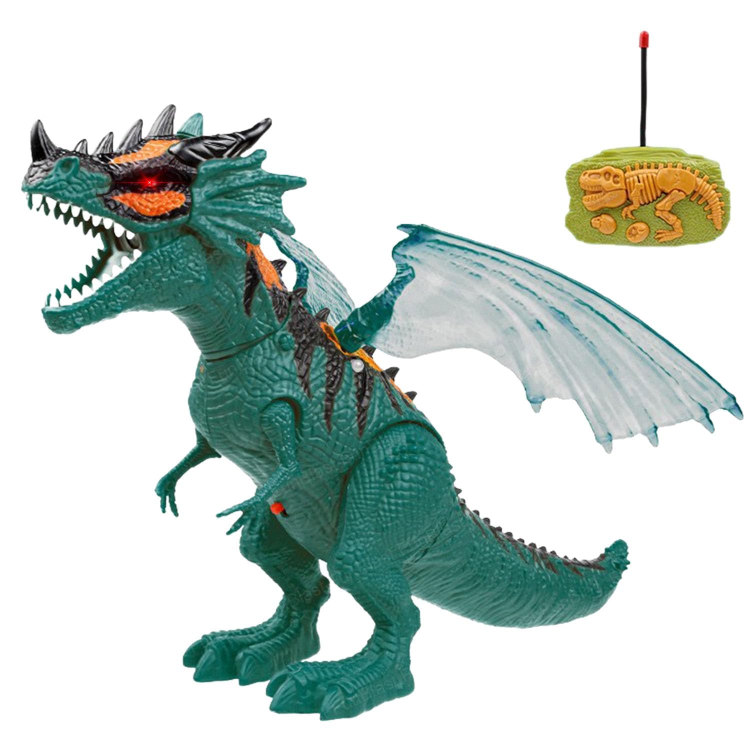 Star Impex Walking Dinosaur Toy with Realistic Sound & Smoke Spray | Remote Control Dinosaur Toy, Motorized Walking Dinosaur with Light & Sound for 3+Years Old Kids (Blue) (B0DCSL25F4) Amazon Price History, Amazon Price Tracker