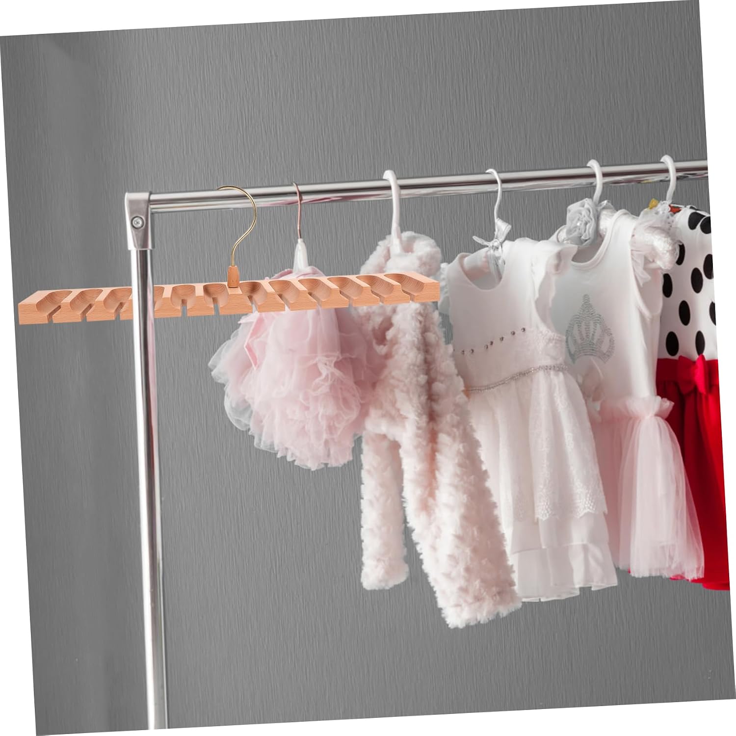 Outanaya Belt Storage Organizer with Compartments Compact Hanging Belt Rack for Closet Wall Effortless Accessory Display and Organization and Scarves