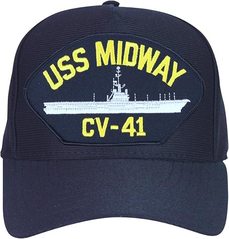 USS Midway CV-41 Ships Ball Cap with 