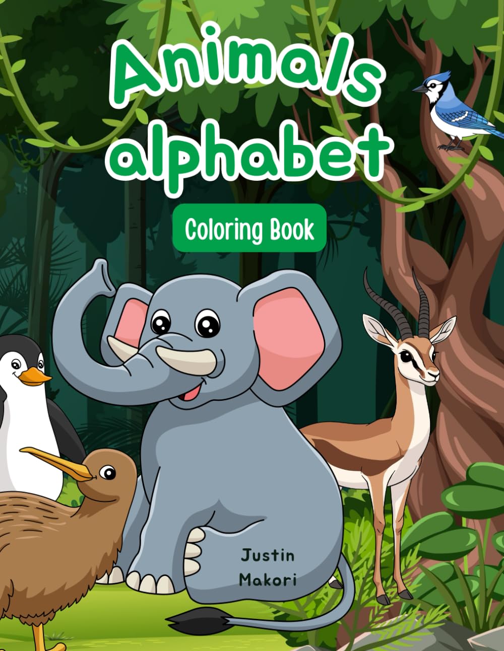 Animal Alphabet A-Z Children's Coloring book