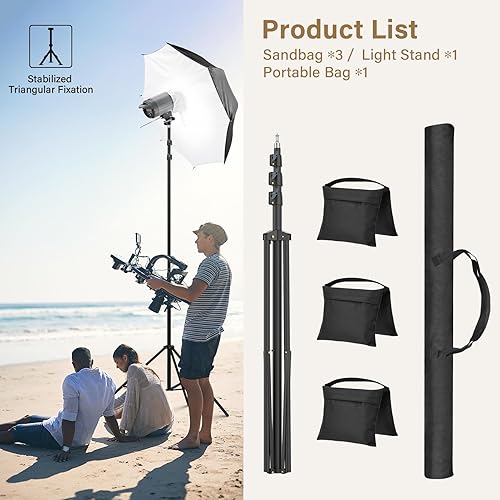 Miniatura 7 de Sdfghj - Trípode alto de 16.4 pies para cámara de video deportiva, soporte de trípode deportivo Sdfghj de 16.4 pies197 pulgadas196.9 in, soporte de