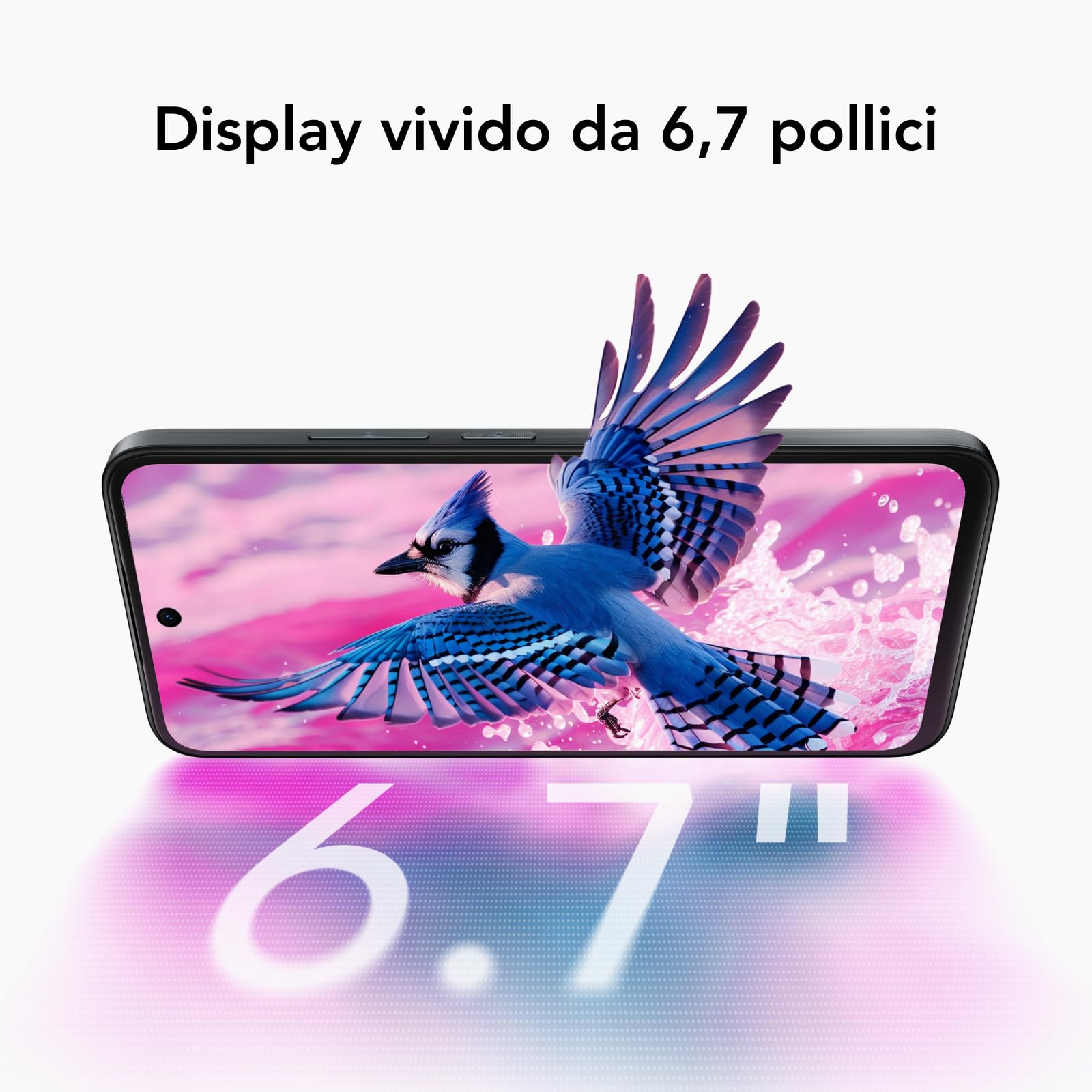 TCL 60 SE Cell Phone, Schermo HD+ da 6,7", Smartphone Sbloccato 8+512GB, Doppia fotocamera 50MP, Batteria Grande da 5000mAh, Smartphone Android 15, Altoparlanti Doppi, Bianco Blizzard