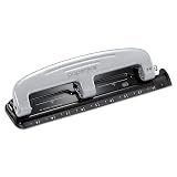 Bostitch Office inPRESS 12 Reduced Effort Three-Hole Punch, Silver/Black (2101) – view 5