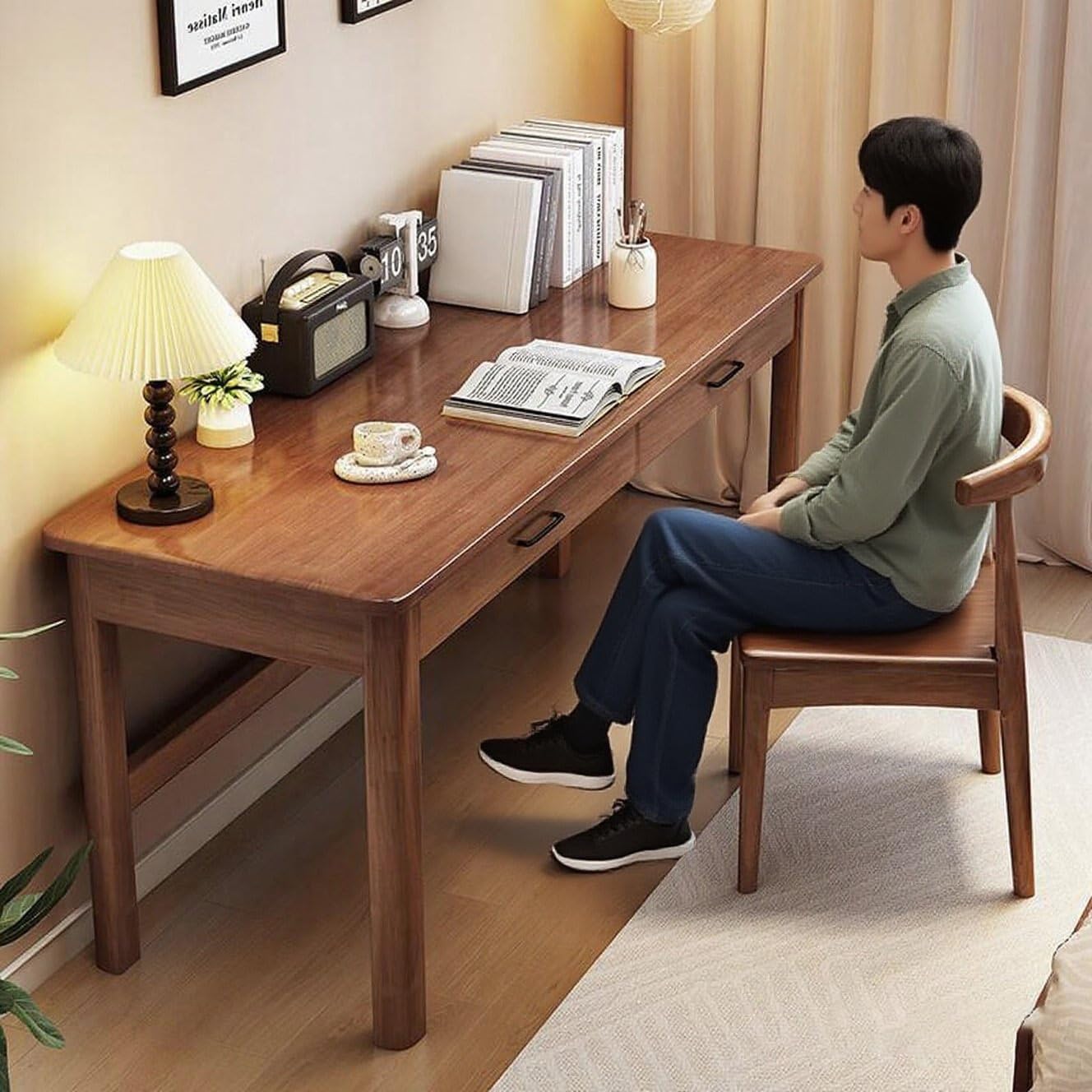 昭和初期机引き出し幅106 奥行き75 高さ74.5程度勉強机事務机