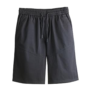 Mens Quick Dry Running Short Drawstring Athletic Workout Shorts Pant Elastic Waist Relaxed Fit Cotton Shorts