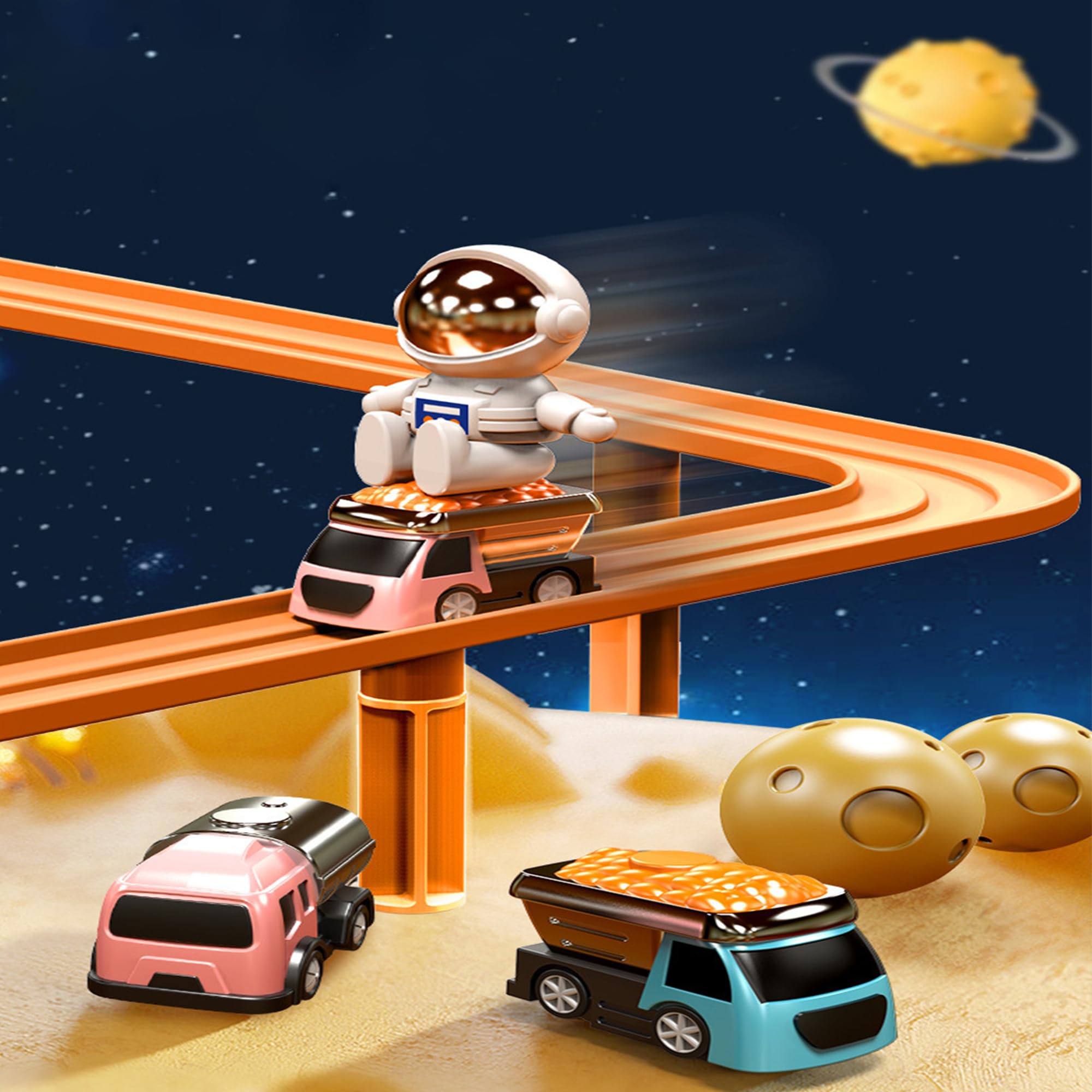 Circuit Voiture Enfant, Piste de Voiture Jouet, Jouets d'aventure en Voiture, Jouets Aventure Automobile Enfants avec 3 Voitures, Voiture Cadeau pour Enfant Garçon Fille 3 4 5 6 Ans