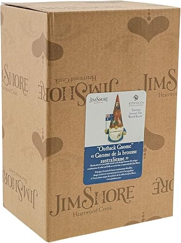 Miniatura 3 de Enesco Jim Shore Heartwood Creek - Figura australiana de gnomos alrededor del mundo, 5.5 pulgadas, multicolor