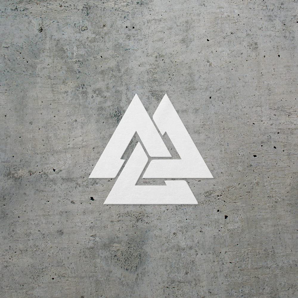 Autocollant Rond En Vinyle Motif Helm Of Awe Vegvisir Viking Odin Norse Noir 4" Pour Voiture, Bateau, Ordinateur Portable 02141