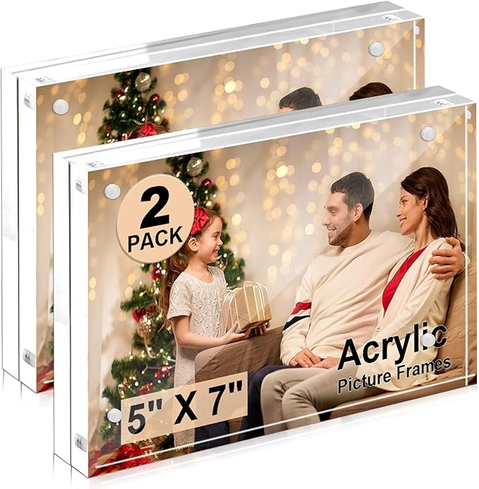 YixangDD Acrylic Picture Frames 5x7 Inches 2 Pack
