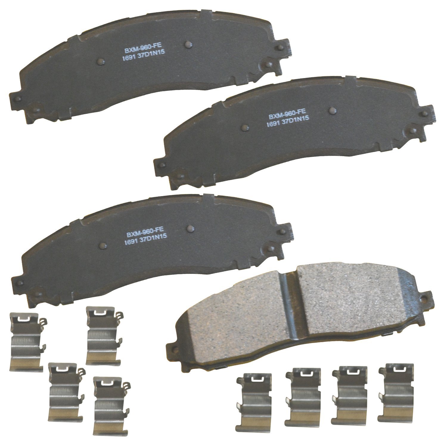 Bendix Premium SBM1691 Semi-Metallic Rear Brake Pads for Ford F-250 Super Duty 2022-2013, F-250 Super Duty 2024, F-350 2016-2013, F-350 Super Duty 2022-2013, F-450 Super Duty 2015-2013