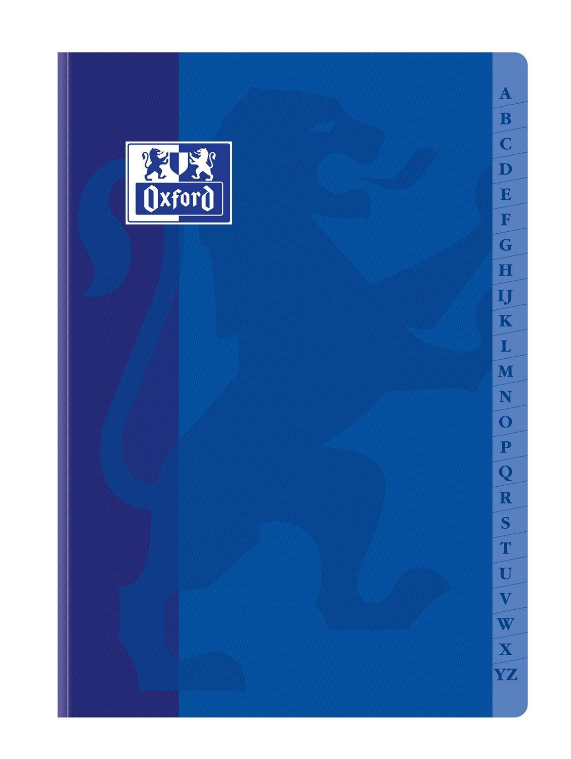 Oxford 100100709 Répertoire A4 21 x 29,7 cm 192 pages petits carreaux 5 x 5 reliure brochée