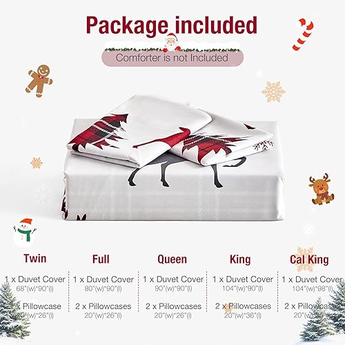 Miniatura 43 de Lekesky Juego de funda de edredón tamaño King, de microfibra suave, bohemio, azteca, azul, bohemio, con cierre de cremallera, lazos en las esquinas