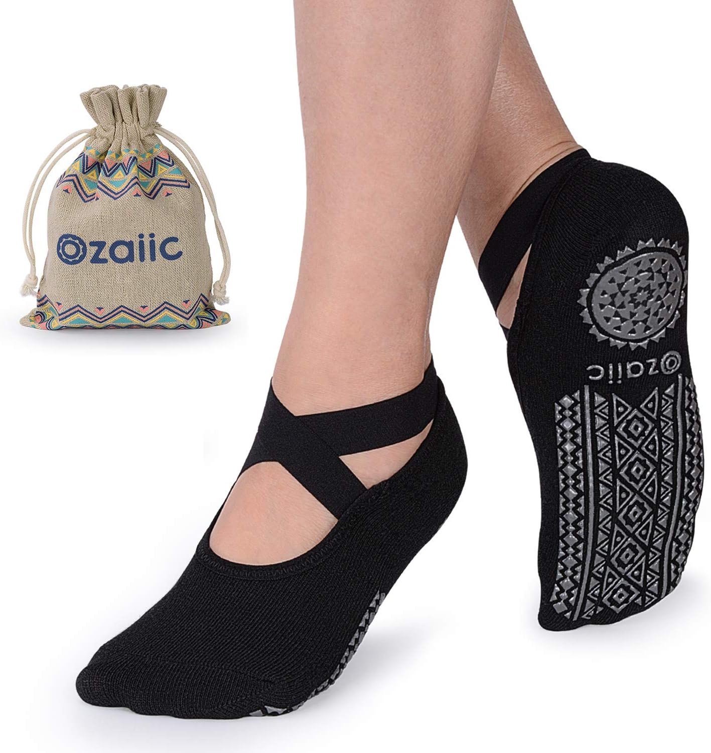 Yoga Socks for Women Non-Slip Grips
