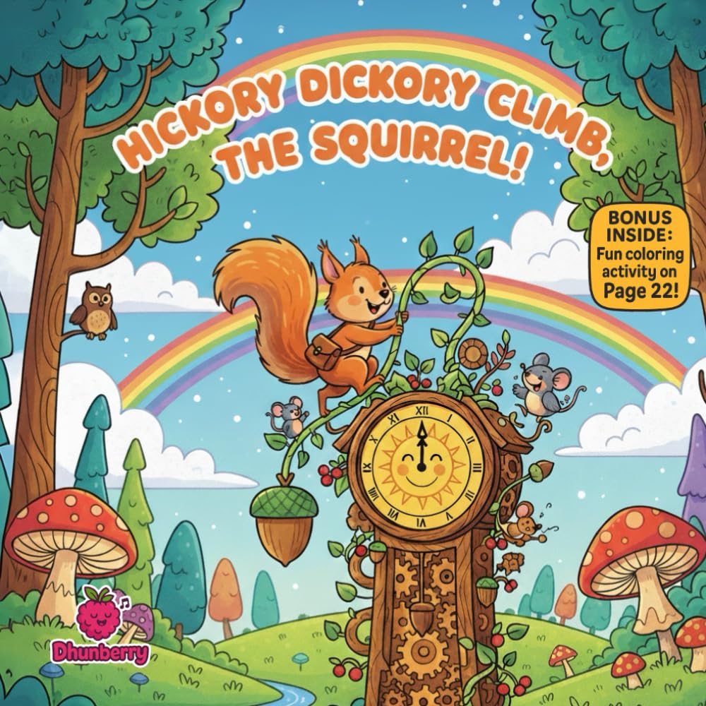 Hickory Dickory Climb, The Squirrel!: A Fun Rhyming Adventure About Bravery, Patience, and Never Giving Up