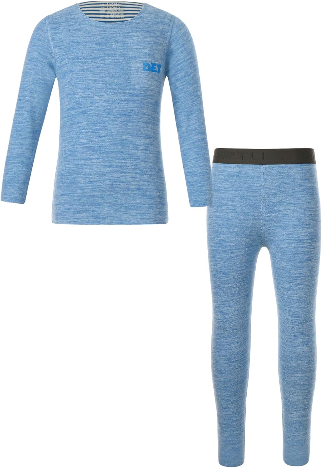 Kids Boys Girls Thermal Underwear Set Fleece Lined Long Johns Set Performance Base Layer Top & Bottom
