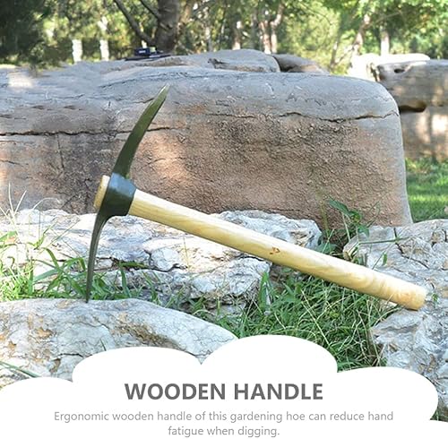 Miniatura 9 de Yardwe Recogedor de jardín, herramienta de jardín para plantación de flores, pico, cultivador, azada, azada de jardín, azadas oscilantes, azadas