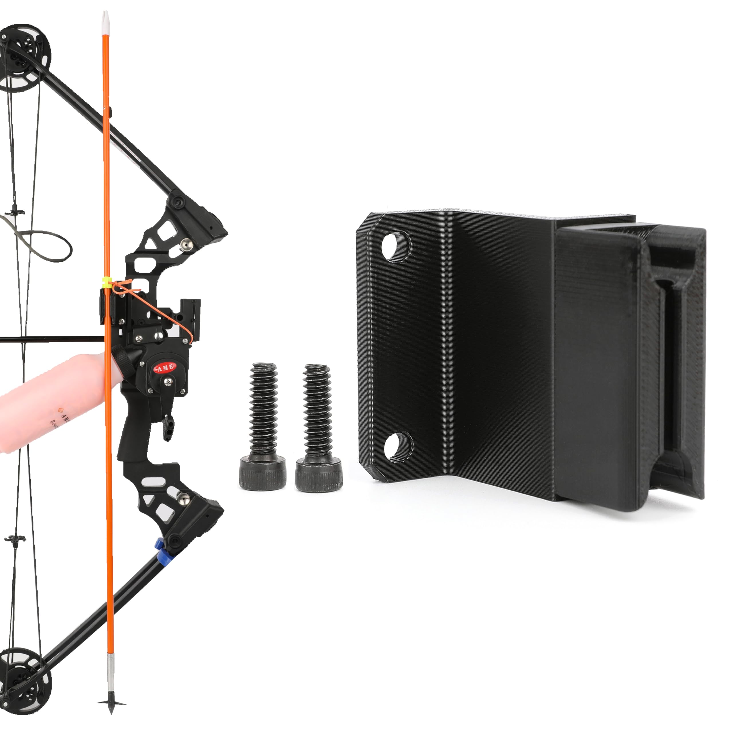 Bowfishing Single Arrow Quiver Arrow Caddy Fishing Arrow Holder for Bottle Reels (Arrow Quiver)